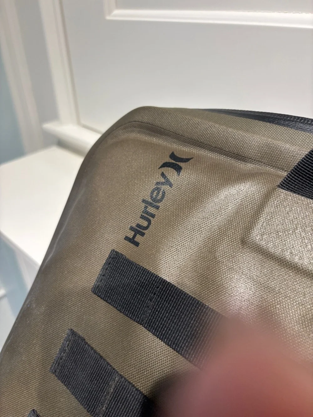 Hurley Men's Tactical Laptop Bag in Olive Green with Black Accents